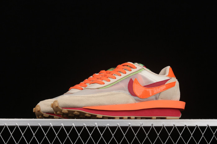 NIKE LDWAFFLE CLOT SACAI NET ORANGE BLAZE DH1347-100