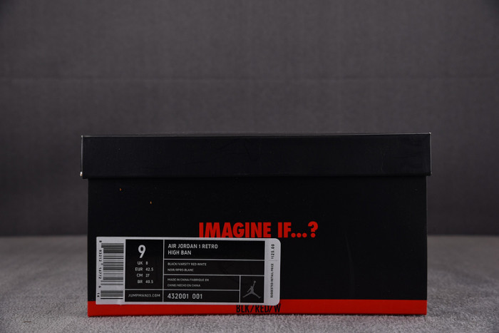 Air Jordan 1 Retro Banned (B-Grade) (2011) 432001-001