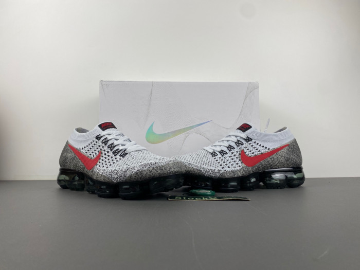 Nike Air VaporMax Platinum Red Black 849558-020