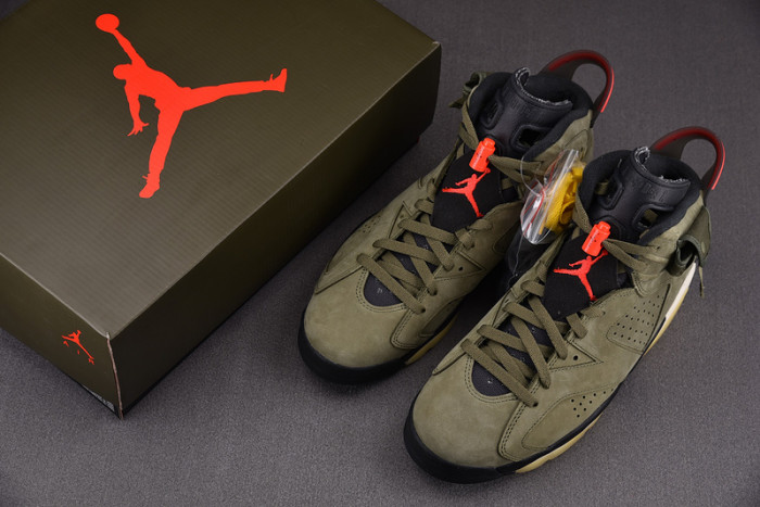 TRAVIS SCOTT AIR JORDAN 6 MEDIUM OLIVE - CN1084-200