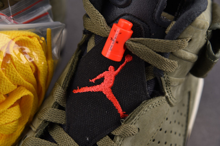 TRAVIS SCOTT AIR JORDAN 6 MEDIUM OLIVE - CN1084-200