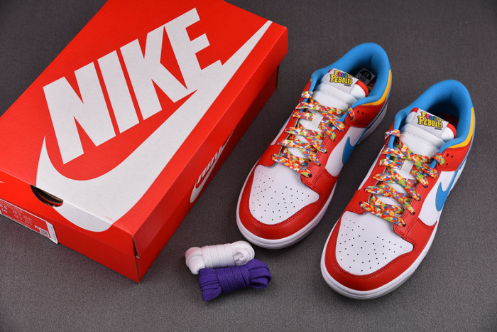 LeBron James x Nike Dunk Low Fruity Pebbles DH8009-600
