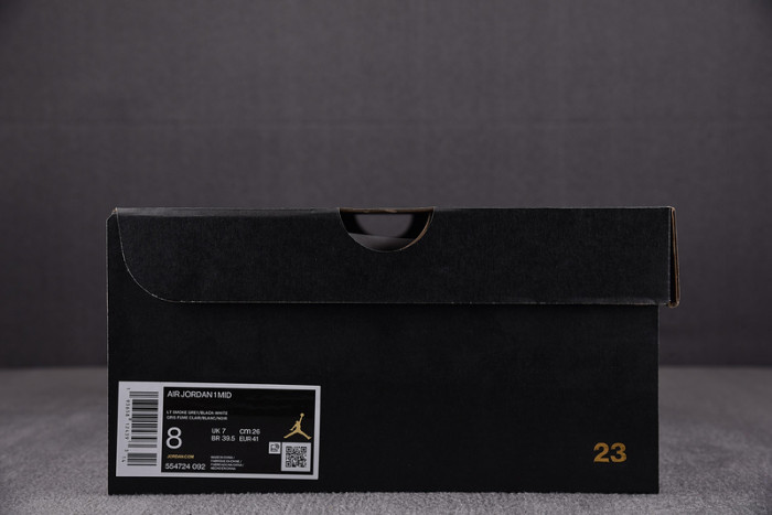 AIR JORDAN 1 MID LIGHT SMOKE GREY 554724-092