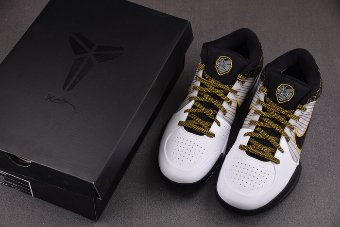 Nike Kobe 4 Protro White Black Del Sol  AV6339-101